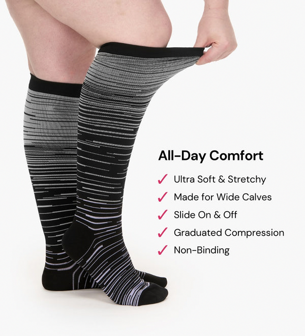 Stepise™ Stripes Compression Socks