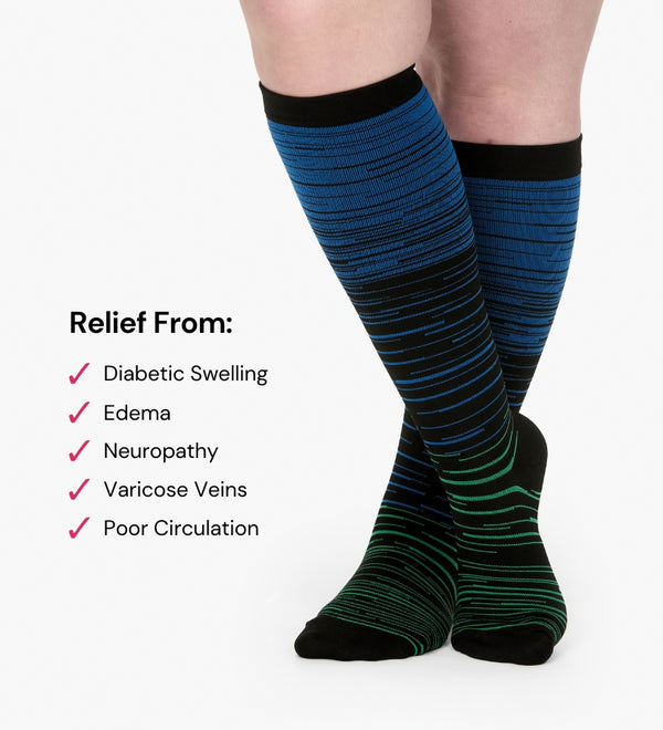 Stepise™ Stripes Compression Socks
